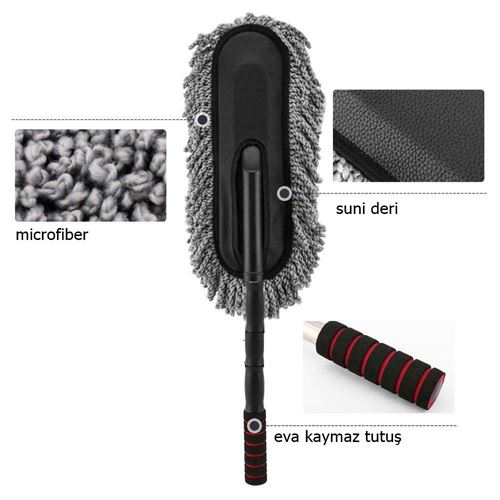 Takaz Global Zercher Mikrofiber Araç Temizleme Püskülü