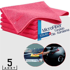 Takaz Global MicroFiber Araç İç Dış Temizlik Kurulama Havlusu 5 ADET