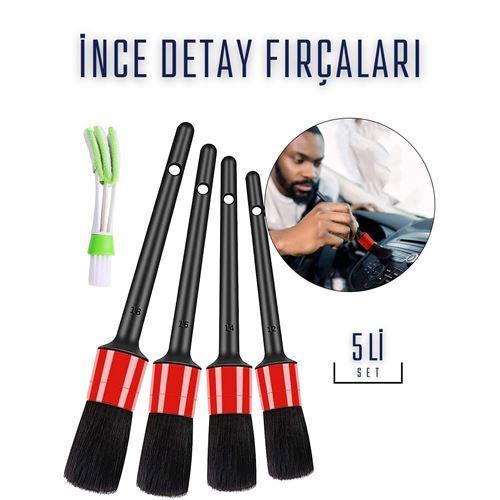 Takaz Global Araç Detay Temizlik Fırça Seti Slalom Design