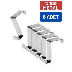Takaz Global 6 Adet Z Tip Metal Kapı Askısı