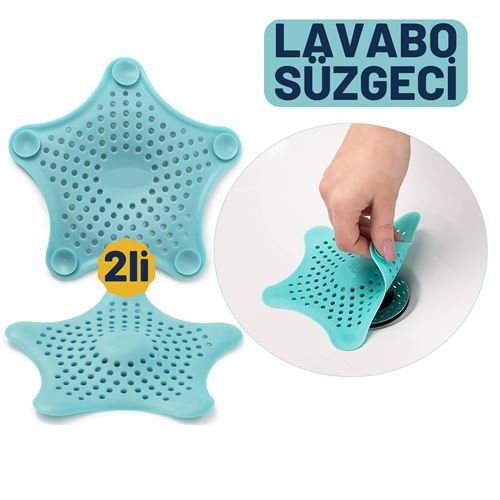Takaz Global Multi Kullanım 2 li Vantuzlu Lavabo Gider Süzgeci