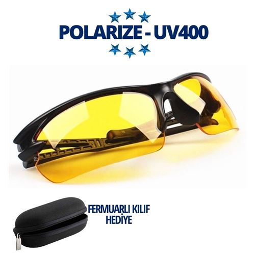 Takaz Global Polarize UV400 Sarı Camlı Güneş Gözlüğü