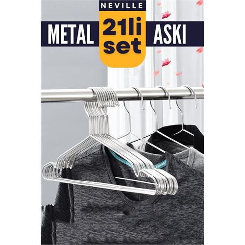 HomeCare Neville 21 Adet Metal Askı Seti