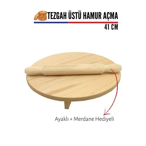 Takaz Global Hamur Açma Masası 41 cm Ayaklı Merdaneli