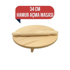 HomeCare 34 Cm Merdaneli Hamur Açma Masası