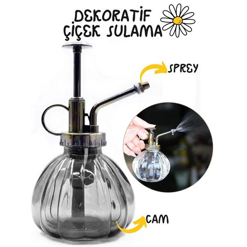 Takaz Global Dekoratif Cam Bitki Sulama Şişesi Ebristar Design