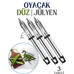 Takaz Global Çelik Ergonomik Soyacak 3 lü Set Bagonia Design