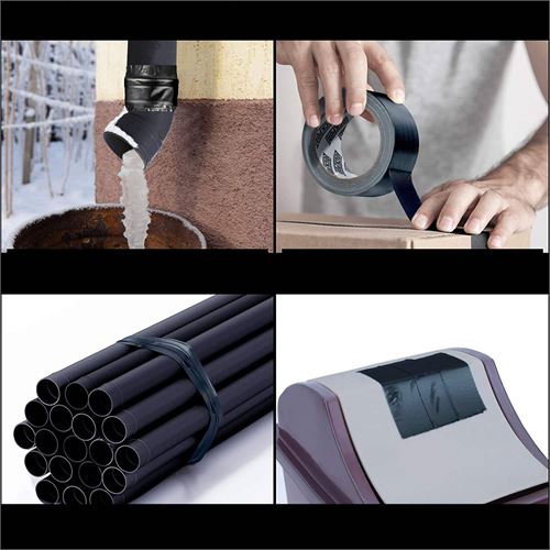Takaz Global 2 li Paket Siyah Çok Amaçlı Tamir Bantı 48mmx10Mt