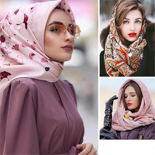 Takaz Global Başörtü Türban Eşarp Şal Klipsi SİYAH 716911