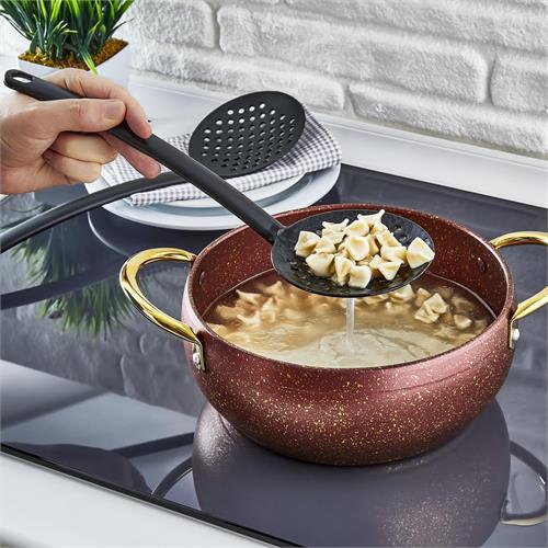 Takaz Global J.Lewis SİYAH Teflon 5 li Yemek Hazırlık Servis Seti
