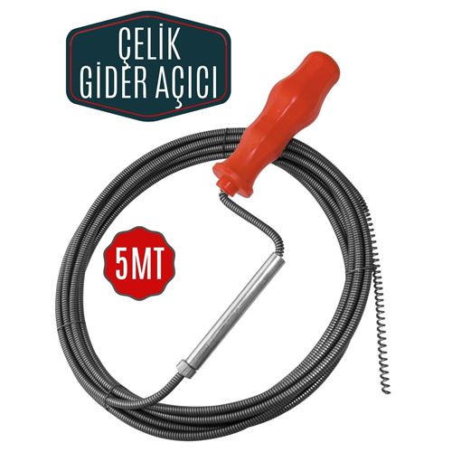 Takaz Global IronSnake 5 Metre Spiral Gider Boru Açıcı