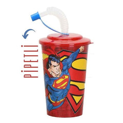 Takaz Global Pipetli Superman Lisanlı Çocuk Bardağı