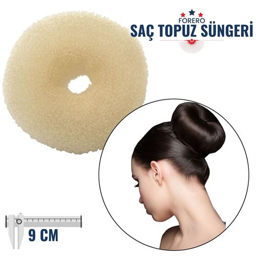 Takaz Global Forero Saç Topuz Süngeri 9 Cm GOLD