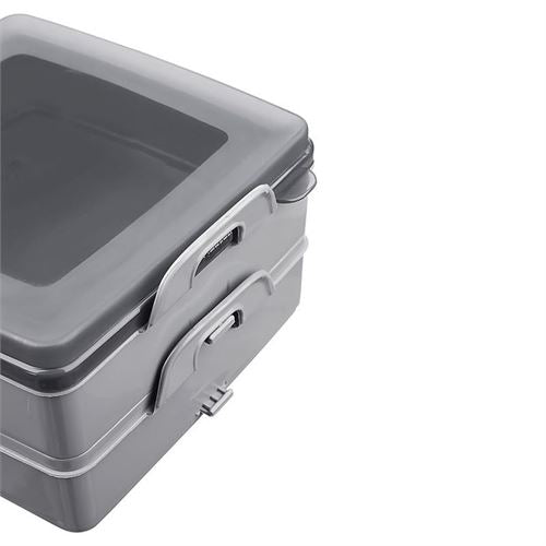Takaz Global Walker 2 Bölmeli Sandviç Tost Yemek Kabı GRİ