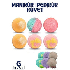 Takaz Global 6 ADET Pedikür Manikür Banyo Bombası Topu