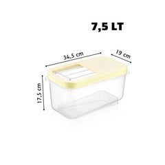 Takaz Global Insignia Erzak Bakliyat Saklama Kutusu 7.5 lt KREM 717747