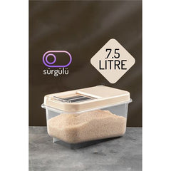 Takaz Global Insignia Erzak Bakliyat Saklama Kutusu 7.5 lt KREM 717747