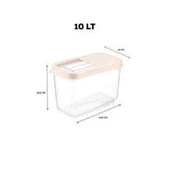 Takaz Global Insignia Erzak Bakliyat Saklama Kutusu 10 lt KREM 717748