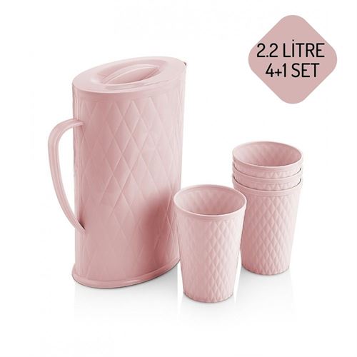 Takaz Global Blaustein 4+1 Sürahi Bardak Seti PUDRA