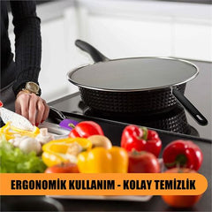 Takaz Global Flou Kızartma Yağ Sıçratmaz ve Un Eleği
