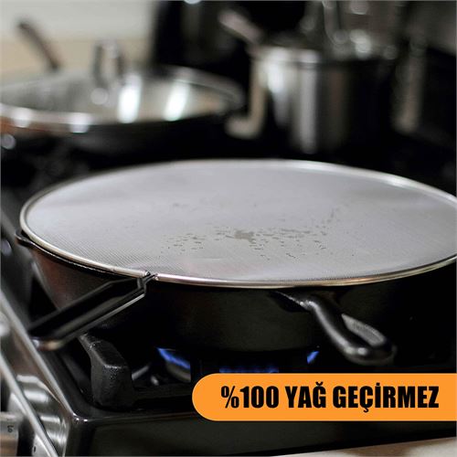 Takaz Global Flou Kızartma Yağ Sıçratmaz ve Un Eleği