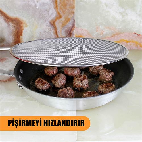 Takaz Global Flou Kızartma Yağ Sıçratmaz ve Un Eleği