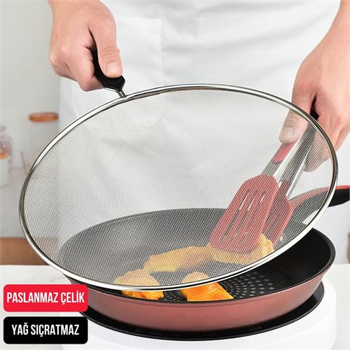 Takaz Global Flou Kızartma Yağ Sıçratmaz ve Un Eleği