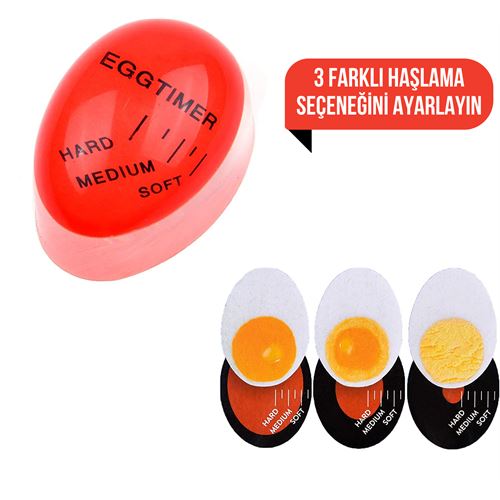 Takaz Global Yumuşak Orta ve Sert Yumurta Zamanlayıcı