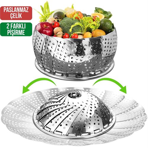 Takaz Global StyleDegree Metal Buharda Pişirme Haşlama Aparatı