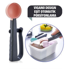 Takaz Global Vigano Otomatik Dondurma Porsiyonlama Kaşığı
