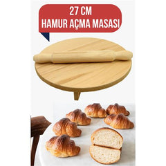 Takaz Global Mutina Pratik Ahşap Hamur Açma Masası