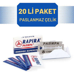 Takaz Global Rapira 20 Adet Çelik Tıraş Jileti