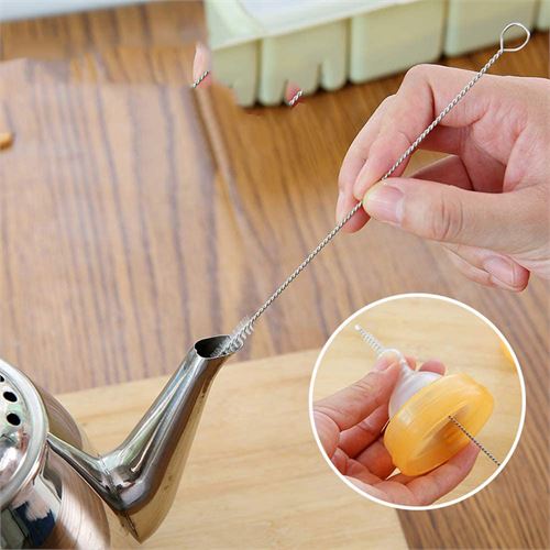 Takaz Global 2 Adet Pipet Emzik Çaydanlık Temizleyici Fırça