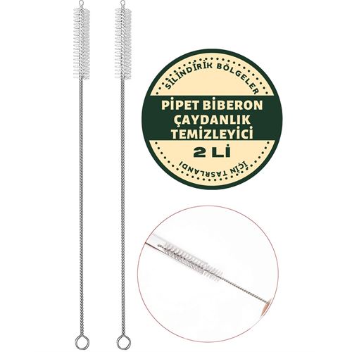 Takaz Global 2 Adet Pipet Emzik Çaydanlık Temizleyici Fırça