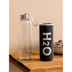 Takaz Global Missana Kılıflı Cam Matara 750 ML Siyah