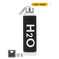 Takaz Global Missana Kılıflı Cam Matara 750 ML Siyah