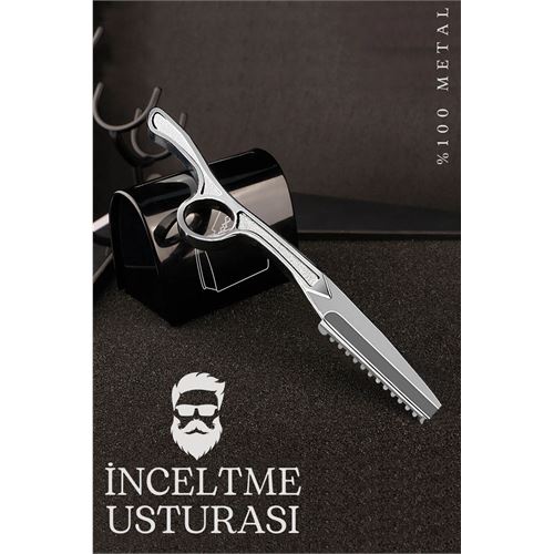 Takaz Global Saç Sakal İnceltme Usturası Metal Absolute Design
