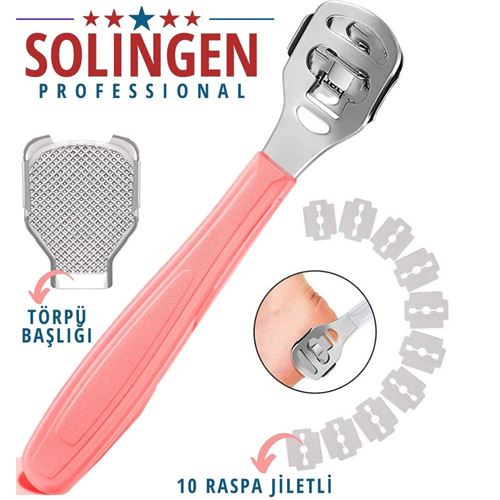Takaz Global Ayak Taban Nasır Raspa Seti 10 Yedekli Solingen Profesyonel
