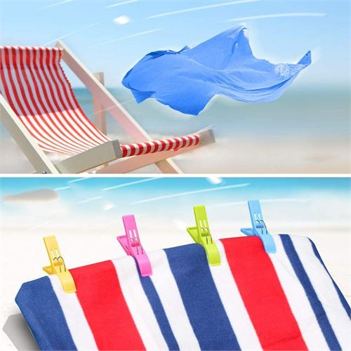 Takaz Global XL Plaj Havlu Şezlong Piknik Mandalı 4 ADET Mucca Design