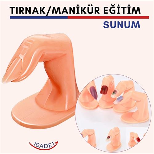 Takaz Global Protez Tırnak Manikür Eğitim ve Sunum Parmakları 10 adet