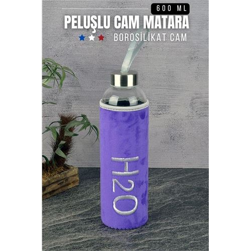 Takaz Global Missana Peluşlu Cam Matara 600 ML