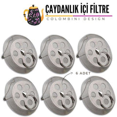 Takaz Global Demlik İçi Çay Filtresi 6 ADET Colombini Design