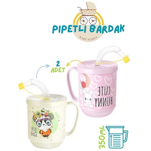 Takaz Global Pipetli Bardak 2 li Momma Design