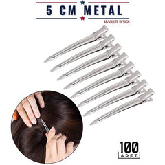 Takaz Global Saç Klipsi Metal Toka 100 Adet Absolute Design