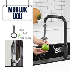 Takaz Global Musluk Ucu Silikon 2 Fonksiyonlu Orografie Design
