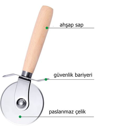 Takaz Global Hamur ve Pizza Kesici Çelik Imbottiti Design 718366