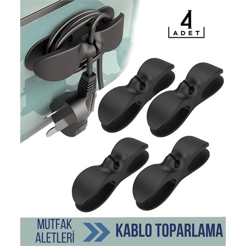 Takaz Global Kablo Toparlama Mutfak Aletleri 4 lü