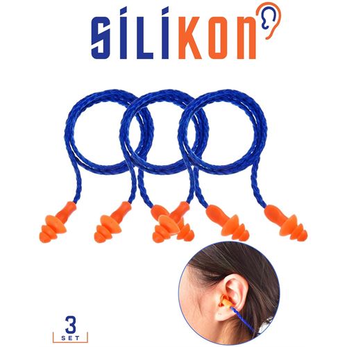 Takaz Global Silikon Kulak Tıkacı İpli 3 ADET Howard Design