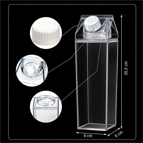 Takaz Global Süt Kutusu Şeklinde İçecek Şişesi 500 ml