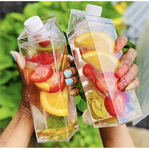 Takaz Global Süt Kutusu Şeklinde İçecek Şişesi 500 ml